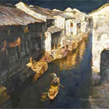 Suzhou Scenery Chinese Chen Yifei Oil Paintings